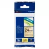 Fita de rotulagem Brother TZE-PR851 preto sobre dourado