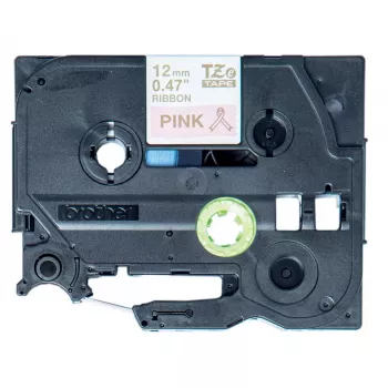 Fita de etiquetas Brother TZE-RE34 dourado sobre rosa
