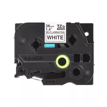 Fita de rotulagem Brother TZE-SL261 preto sobre branco
