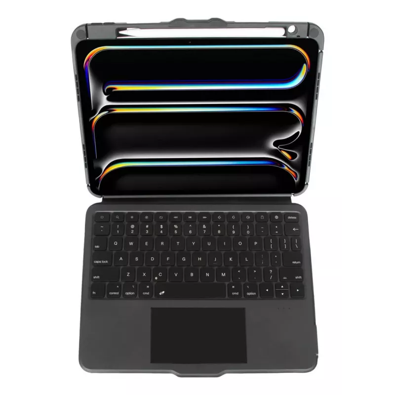Capa com teclado TARGUS Versavu THZ988NO — Bluetooth 5.0 sem fios, teclado retroiluminado, capa protetora para tablet