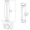 Suporte de esfera dupla com duas placas redondas RAM Mounts RAM-101U-D