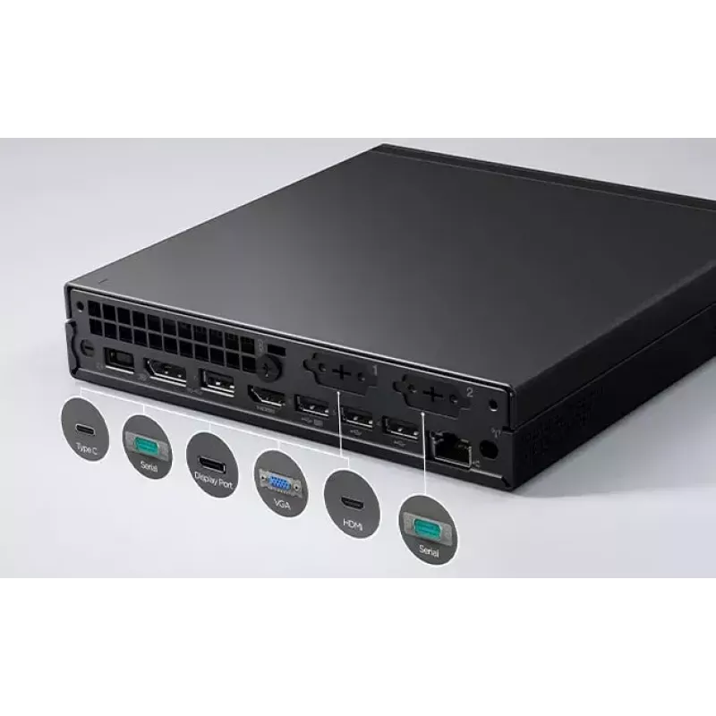 Lenovo ThinkCentre M75q AMD Ryzen™ 5 8500GE 16 GB DDR5-SDRAM 512 GB SSD Windows 11 Pro Mini PC preto