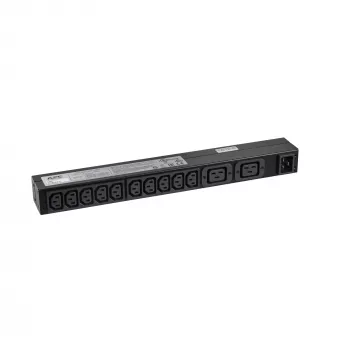 Unidade de distribuição de energia (PDU) APC RACK PDU BASIC 1 U 16A 230V 12 saídas AC 0U/1U preta