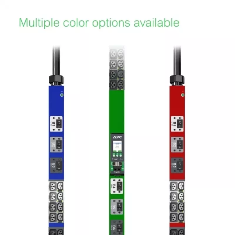 APC NetShelter Rack PDU Advanced, Metered, trifásico, 11 kW 400 V 16 A ou 11,5 kW 415 V 20 A, 42 saídas, IEC309