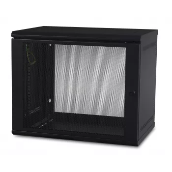 APC NetShelter WX AR109, 9U, armário de patch de 19 polegadas, montagem na parede, não montado, 400 mm de profundidade