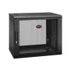 APC NetShelter WX AR109SH4 - 9U, armário de patch de 19 polegadas, montagem na parede, pré-montado, 400 mm de profundidade