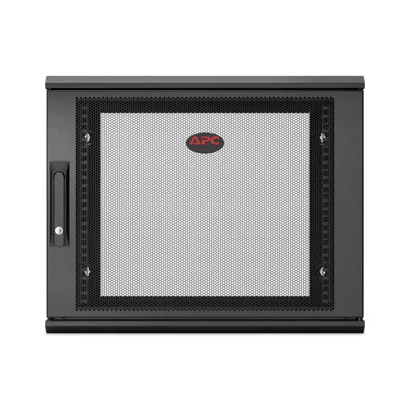 APC NetShelter WX AR109SH4 - 9U, armário de patch de 19 polegadas, montagem na parede, pré-montado, 400 mm de profundidade