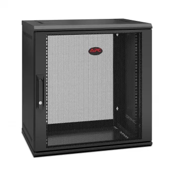 APC NetShelter WX AR112SH4 - 12U, armário de patch de 19 polegadas, montagem na parede, pré-montado, 400 mm de profundidade