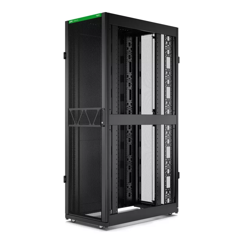 APC Netshelter SX Gen2 AR3100B2 – 42HE, 1991 A x 600 L x 1070 P mm, com painéis laterais, preto