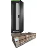 APC Easy Rack, 42U, Preto, com teto, rodas, pés, 4 suportes e painéis laterais, sem fundo, 1991H x 600B x 1000T mm