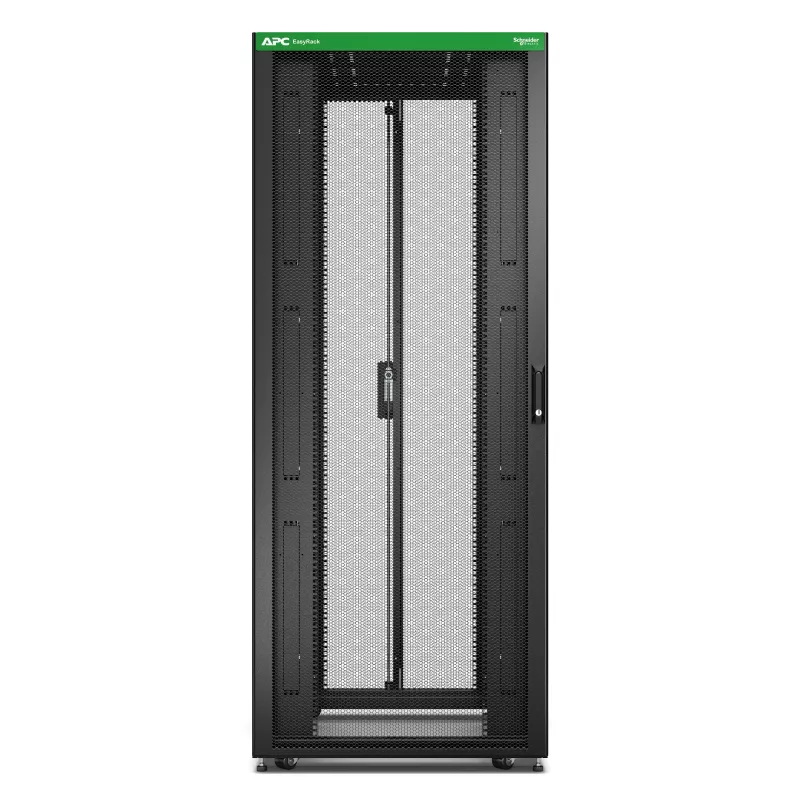 APC Easy Rack ER8202 armário rack 42U 19", teto, painéis laterais, rodízios, pés, 4 suportes, sem base, 1991A x 800L x 1000P mm, preto