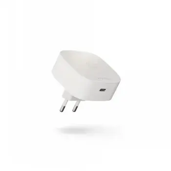 Adaptador de carregamento sem fios Zens ZESC18W/00 branco, carregamento rápido 18W, almofada recetora Qi