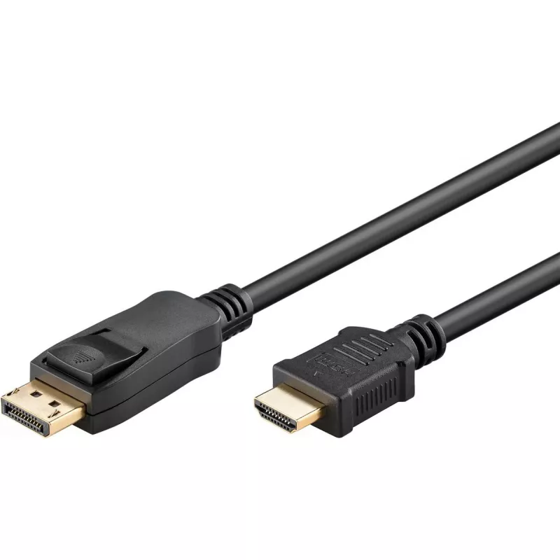 Cabo adaptador Goobay DisplayPort para HDMI 5 m ligação 1 DisplayPort ligação 2 HDMI Type-A