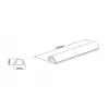 Multibrackets M Universal cobertura de cabos alumínio 33mm-B 1100-L metálico