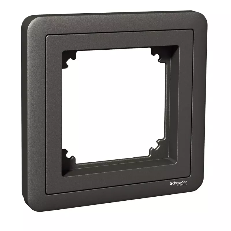 Schneider Electric Exxact espelho de 1 posto com adaptador 7, antracite