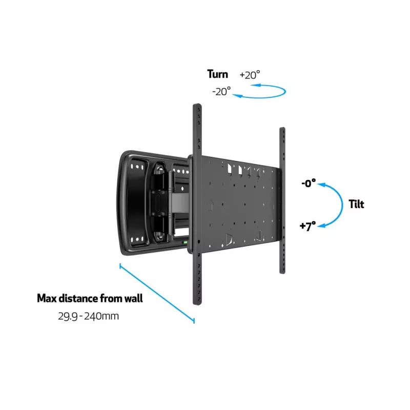 Suporte Multibrackets M VESA Super fino Tilt & Turn
