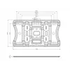 Multibrackets M VESA Super fino Tilt & Turn HD, 52 kg, 101,6 cm (40 polegadas), 2,16 m (85 polegadas), 100 x 100 mm, 400 x 400 mm, 0 - 7°