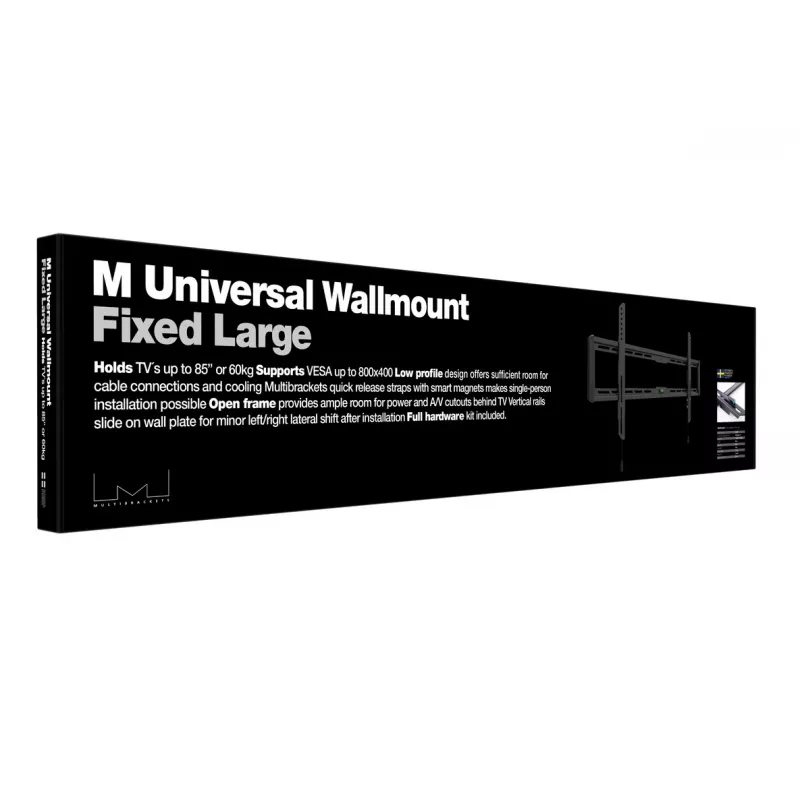Multibrackets M Universal Wallmount fixo grande preto