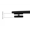 Suporte de ecrã Multibrackets M 180 individual preto com base
