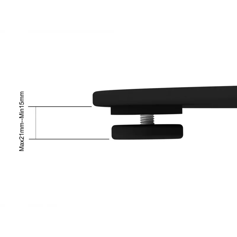Suporte de ecrã Multibrackets M 180 individual preto com base