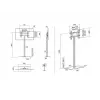 Suporte de ecrã Multibrackets M 180 individual preto com base