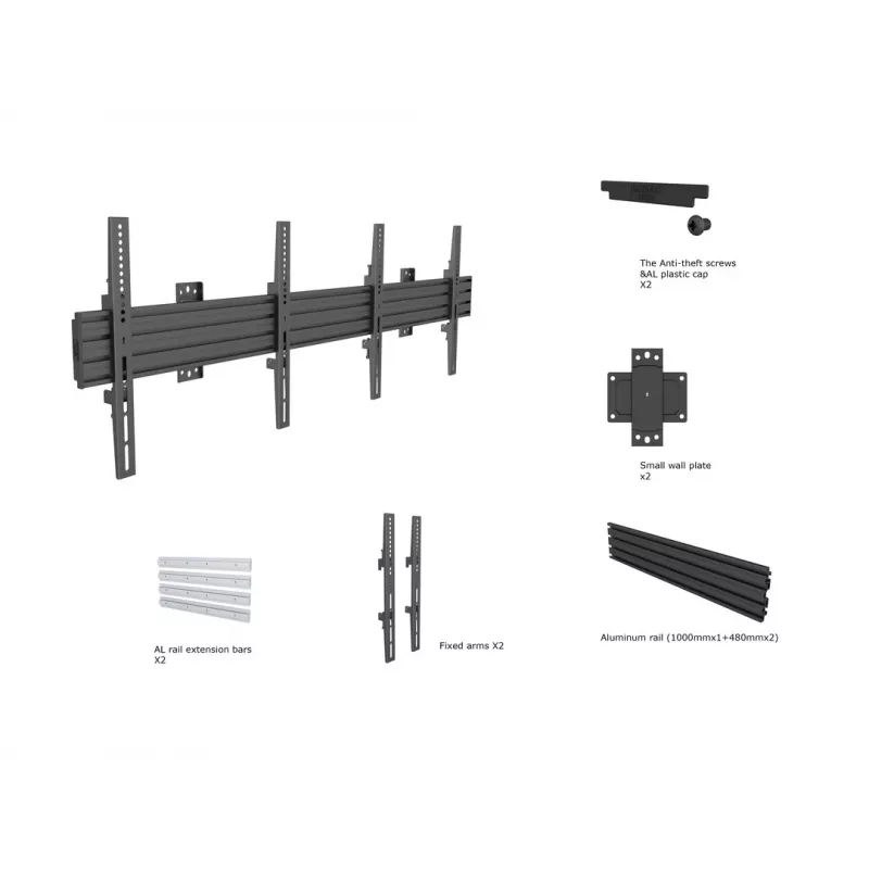 Multibrackets M Wallmount Pro MBW2U fixo preto