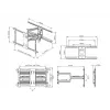 Suporte de montagem em mastro Multibrackets M Universal Flexarm Pro 60 kg Heavy Duty preto