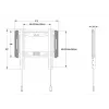 Multibrackets M Universal Wallmount fixo pequeno preto