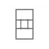Multibrackets M Pro Series caixa 55 polegadas parede médio preto aço horizontal/vertical