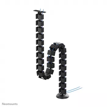 Organizador de espiral para cabos Neomounts ADS06-130BL fixação por parafusos, preto, segmentos de 130 mm