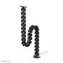Organizador de espiral para cabos Neomounts ADS06-130BL fixação por parafusos, preto, segmentos de 130 mm