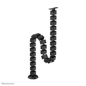 Organizador de espiral para cabos Neomounts ADS06-130BL fixação por parafusos, preto, segmentos de 130 mm