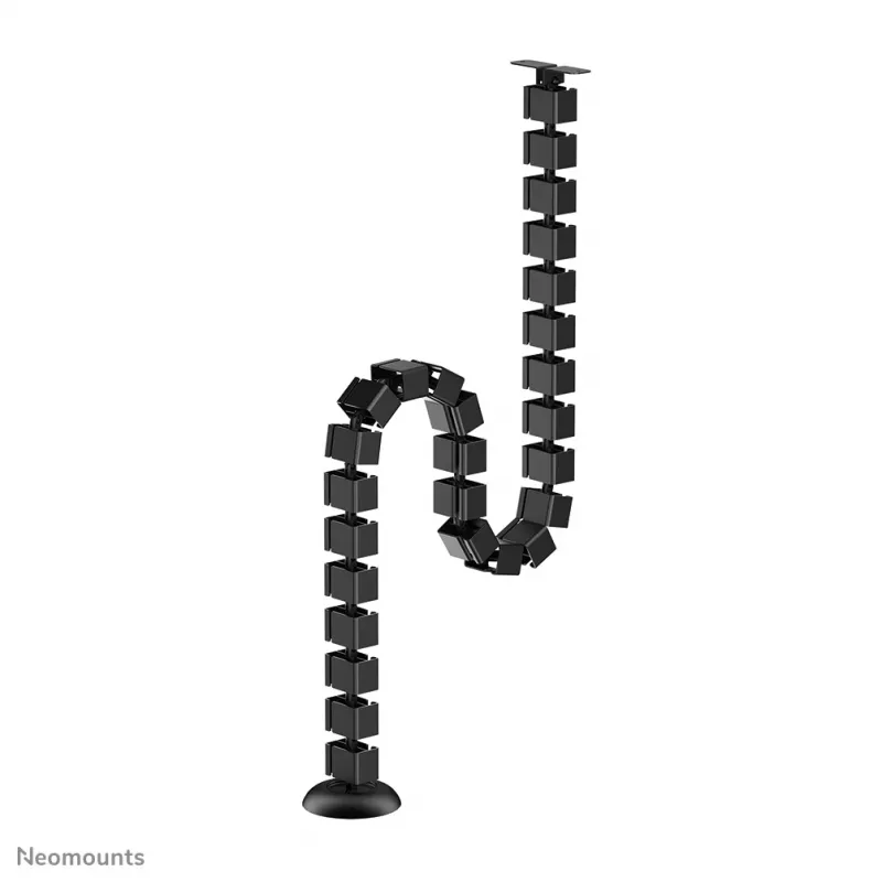 Organizador de espiral para cabos Neomounts ADS06-130BL fixação por parafusos, preto, segmentos de 130 mm