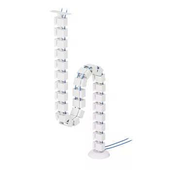 Organizador de cabos Neomounts ADS06-130WH fixação por parafusos, branco, 130 mm