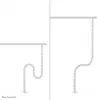 Organizador de cabos Neomounts ADS06-130WH fixação por parafusos, branco, 130 mm