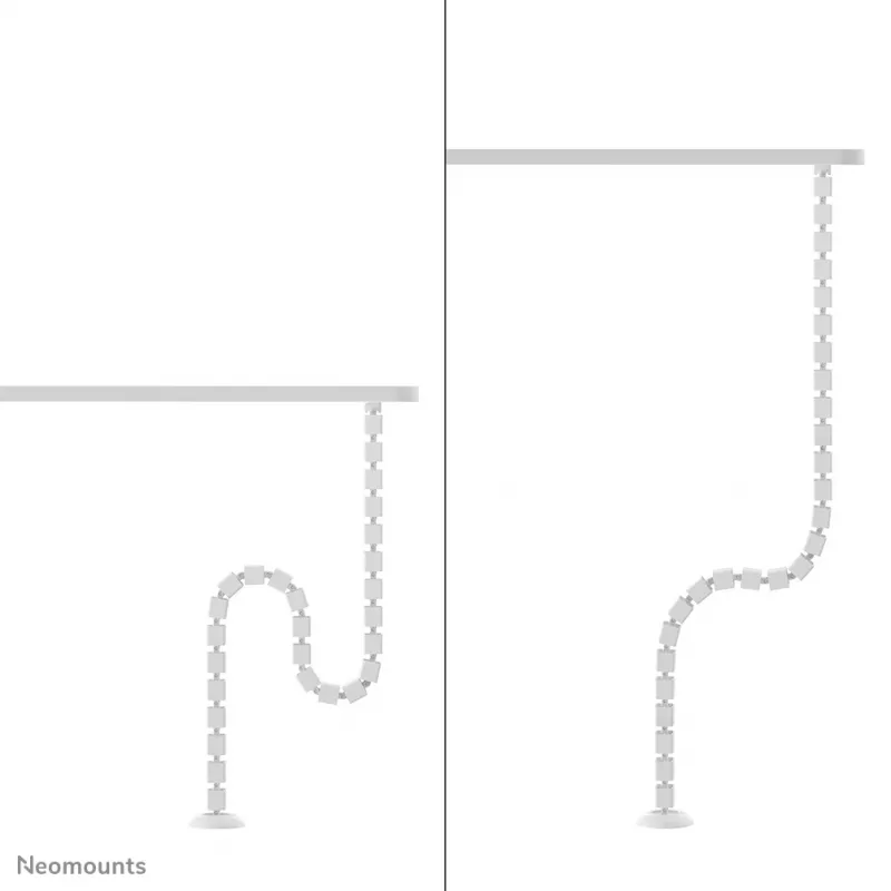 Organizador de cabos Neomounts ADS06-130WH fixação por parafusos, branco, 130 mm