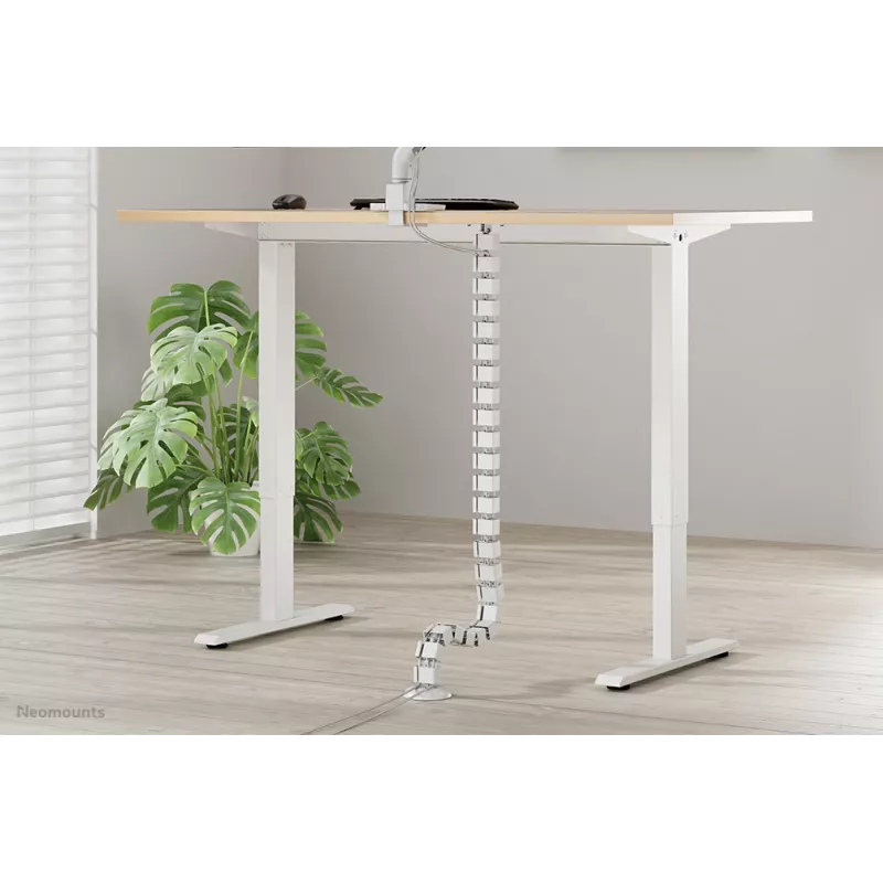 Organizador de cabos Neomounts ADS06-130WH fixação por parafusos, branco, 130 mm