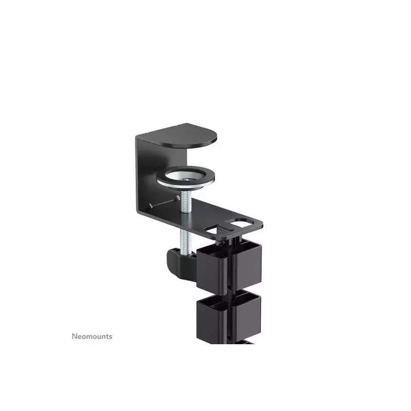 Organizador de cabos com fixação por clipe, Neomounts ADS06-131BL, gestão de cabos universal, preto