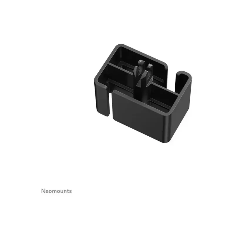 Organizador de cabos com fixação por clipe, Neomounts ADS06-131BL, gestão de cabos universal, preto