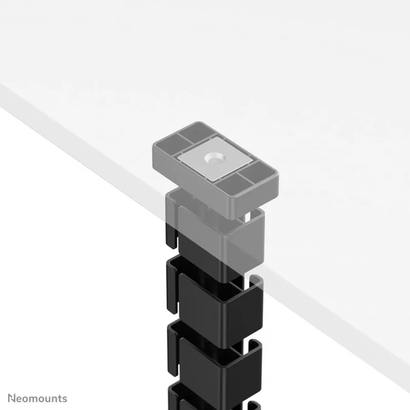 Organizador de coluna para cabos Neomounts ADS06-132BL fixação magnética, preto, gestão de cabos com segmentos flexíveis