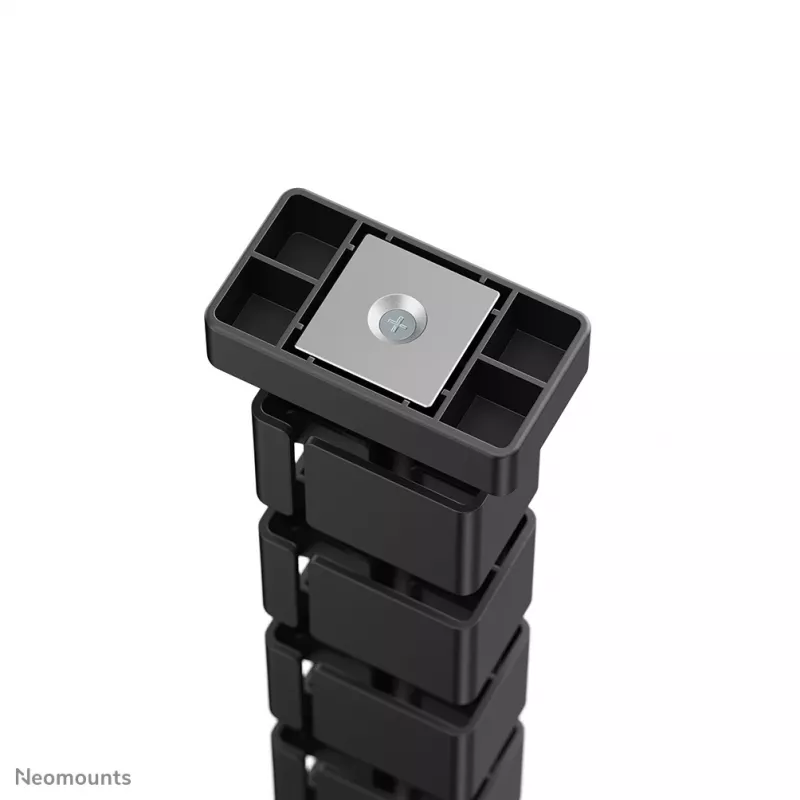 Organizador de coluna para cabos Neomounts ADS06-132BL fixação magnética, preto, gestão de cabos com segmentos flexíveis