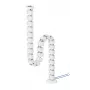 Organizador de calha para cabos Neomounts ADS06-132WH fixação magnética branco sistema de gestão de cabos modular