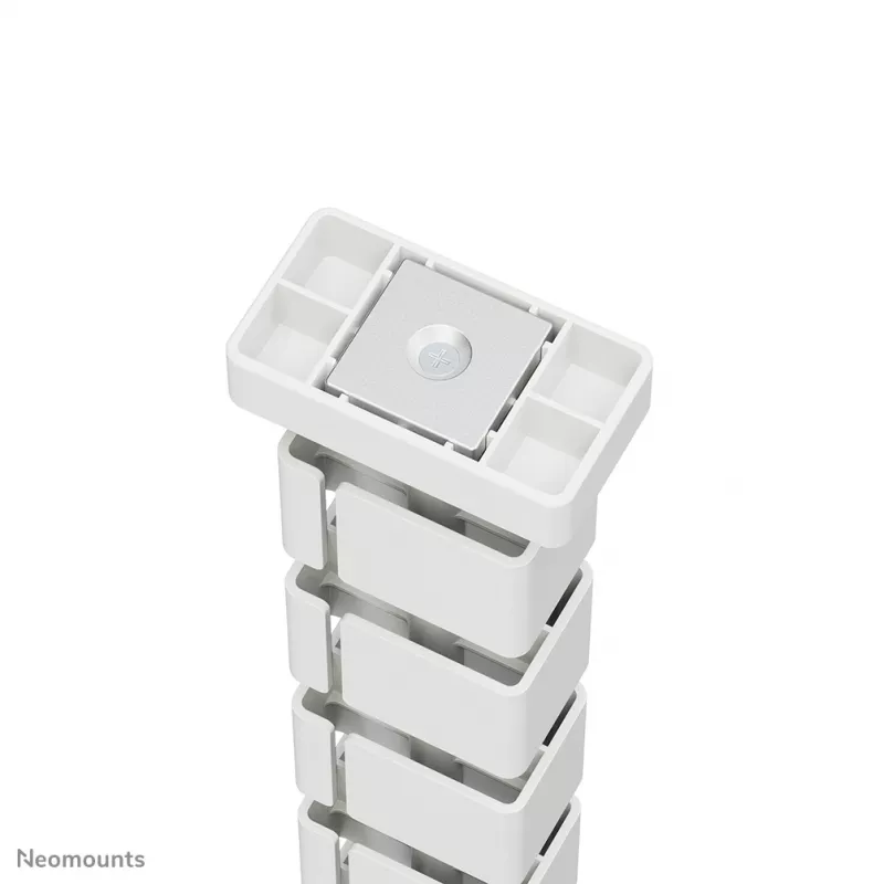Organizador de calha para cabos Neomounts ADS06-132WH fixação magnética branco sistema de gestão de cabos modular