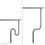 Calha para cabos Neomounts ADS06-133BL – calha magnética com fixação por parafusos, preto