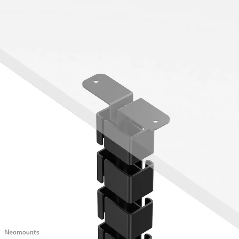 Calha para cabos Neomounts ADS06-133BL – calha magnética com fixação por parafusos, preto