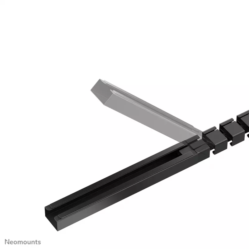 Calha para cabos Neomounts ADS06-133BL – calha magnética com fixação por parafusos, preto