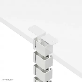 Tampa para cabos Neomounts ADS06-133WH magnética branca, fixação por parafusos para estruturas de secretárias sentado/em pé