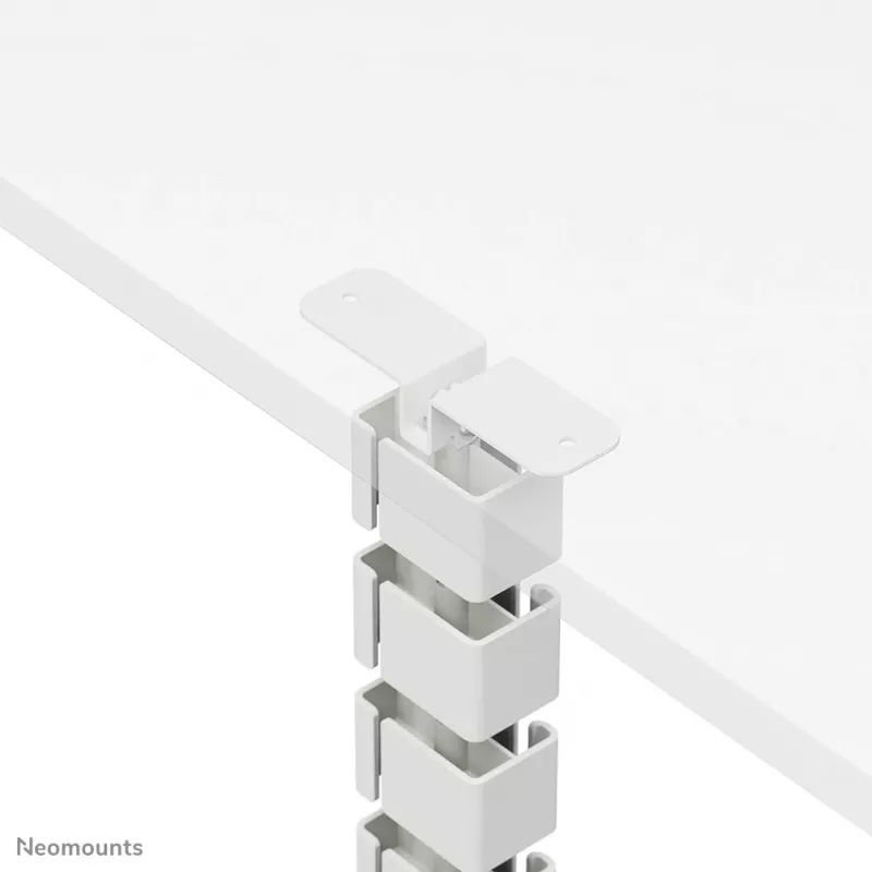 Tampa para cabos Neomounts ADS06-133WH magnética branca, fixação por parafusos para estruturas de secretárias sentado/em pé