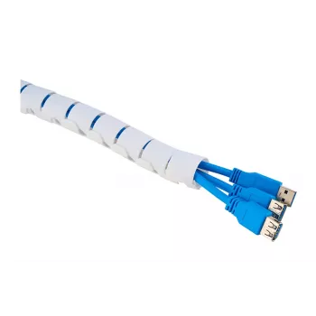 Manga/tubo para cabos Neomounts ADS06-142WH Ø25 mm branco para gestão de cabos