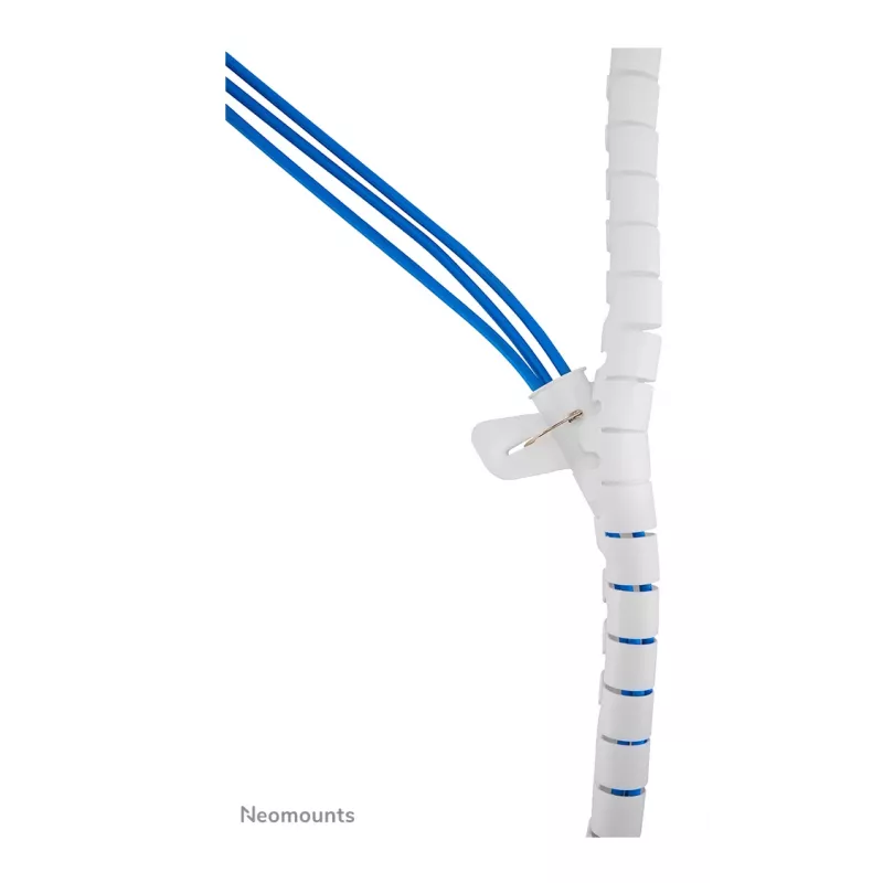 Manga/tubo para cabos Neomounts ADS06-142WH Ø25 mm branco para gestão de cabos